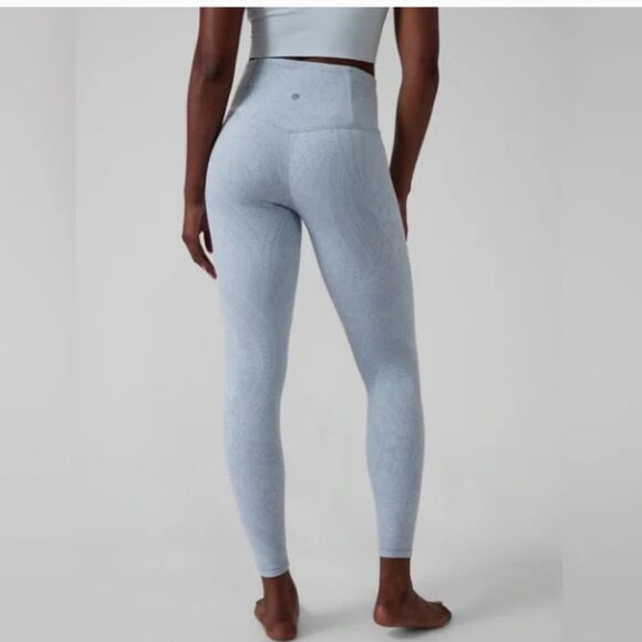 Athleta Elation Textured Dreamweaver Blue Star Active Legging Size XL - Picture 2 of 10